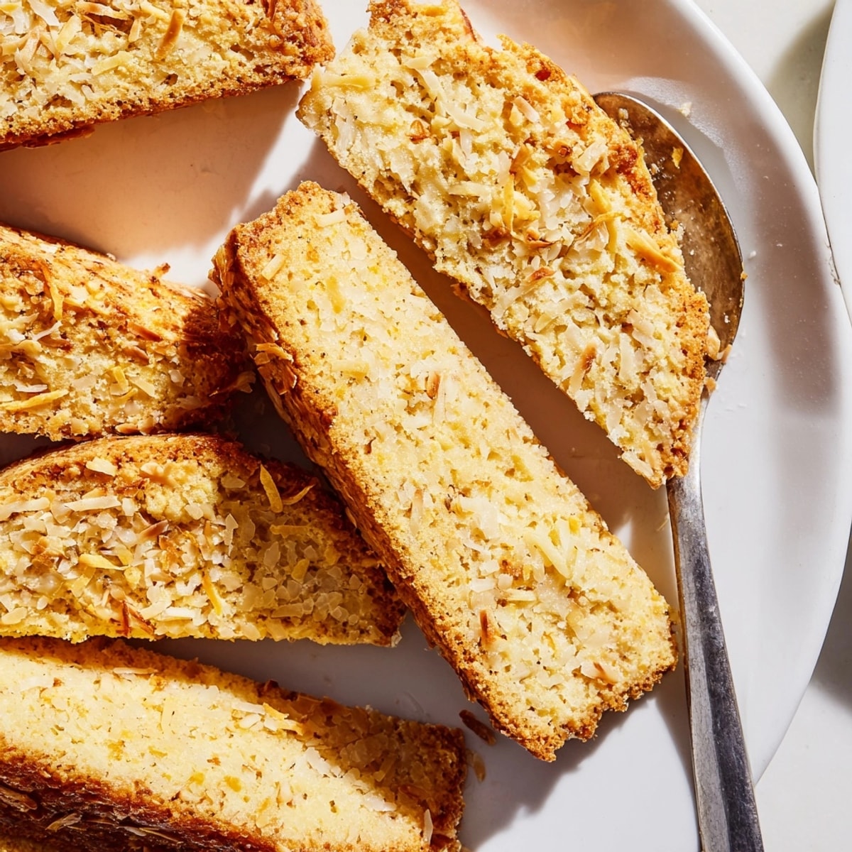 Homemade Ricotta Lemon Coconut Biscotti; enjoy these crunchy Italian cookies dunked in your coffee.