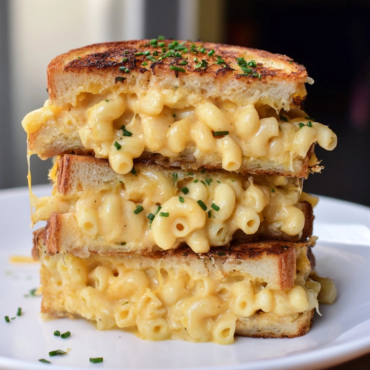 Imagine biting into savory, cheesy Mac and Cheese Stuffed French Toast perfection.