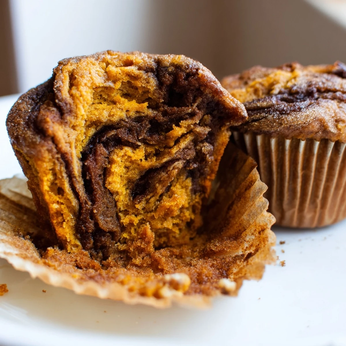 Aromatic gingerbread pumpkin muffin swirls, perfect for cozy holiday breakfasts and gatherings.  