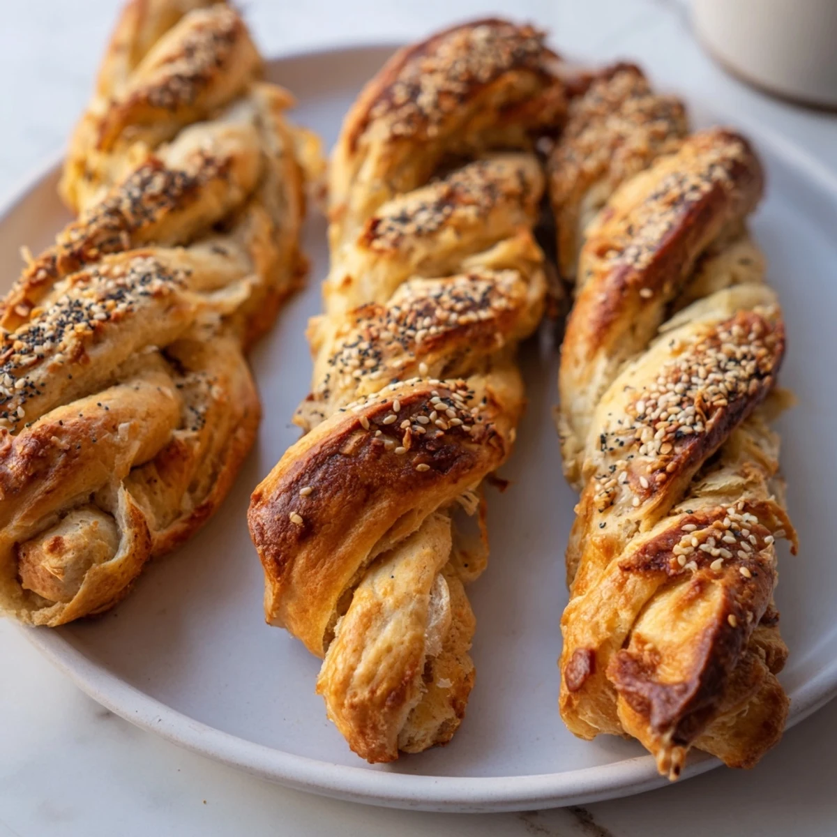 Buttery soda bread twists, warm and inviting, ideal for brunch gatherings.