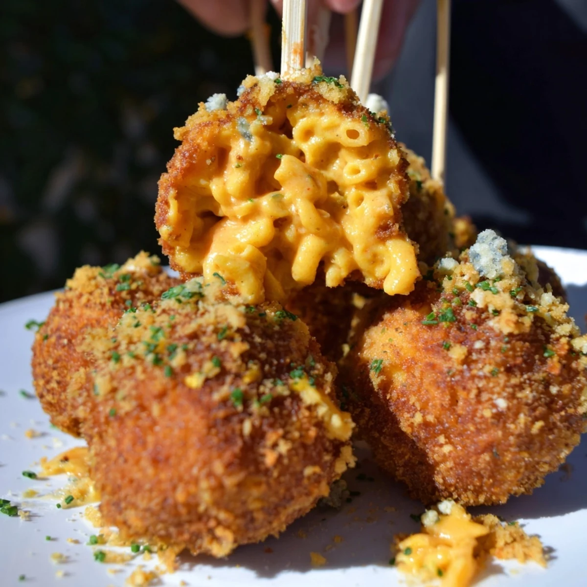 Spicy Buffalo Pumpkin Mac Pops