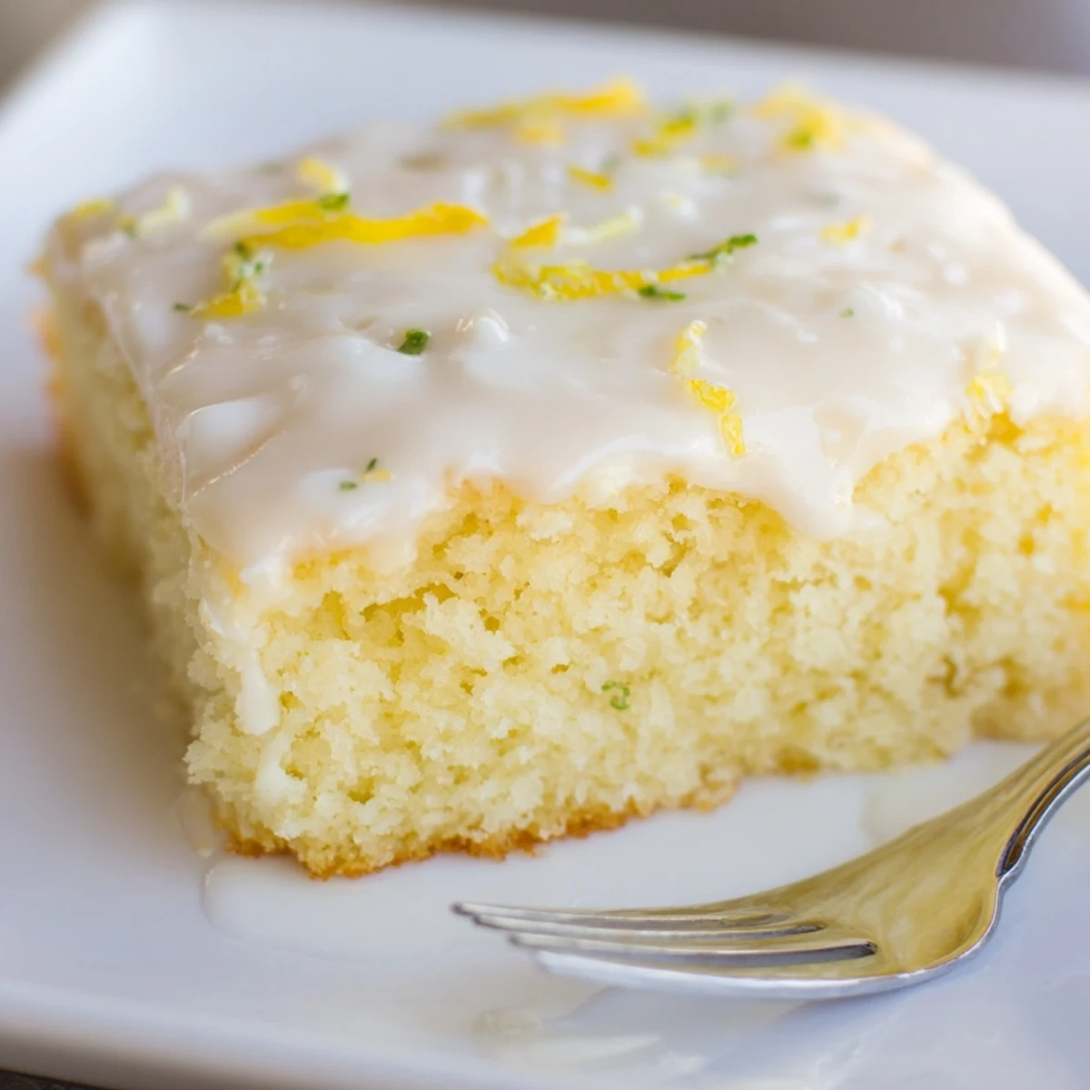 Lemon Soda Sheet Cake Squares