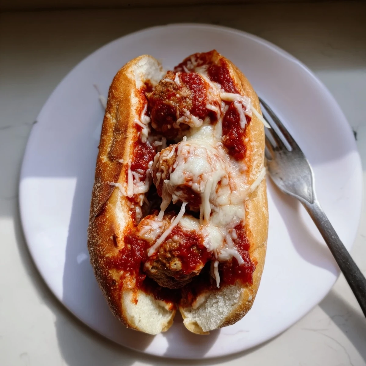 Warm, cheesy turkey meatball subs dripping with marinara sauce, a satisfying delight.