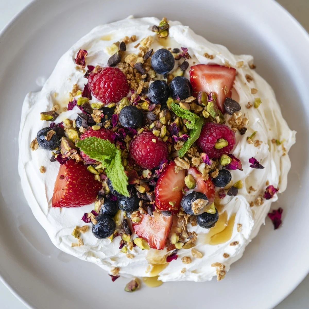 Delicious butter board dessert served with toasted brioche and drizzled honey.  