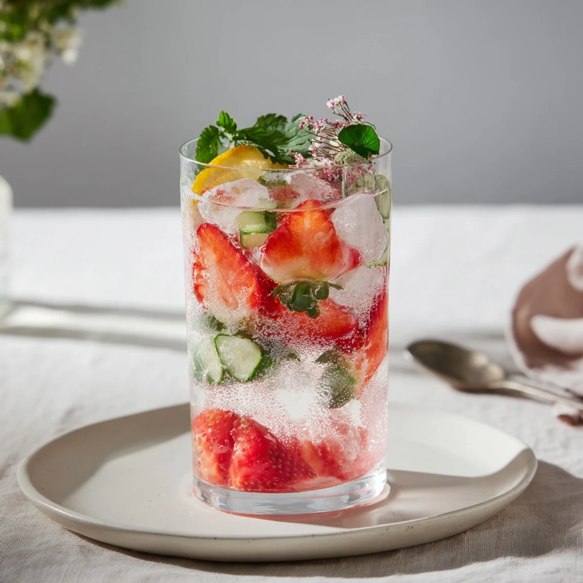 Cooling sugar-free mocktails with mint, citrus, and sweet flavor enhancers.