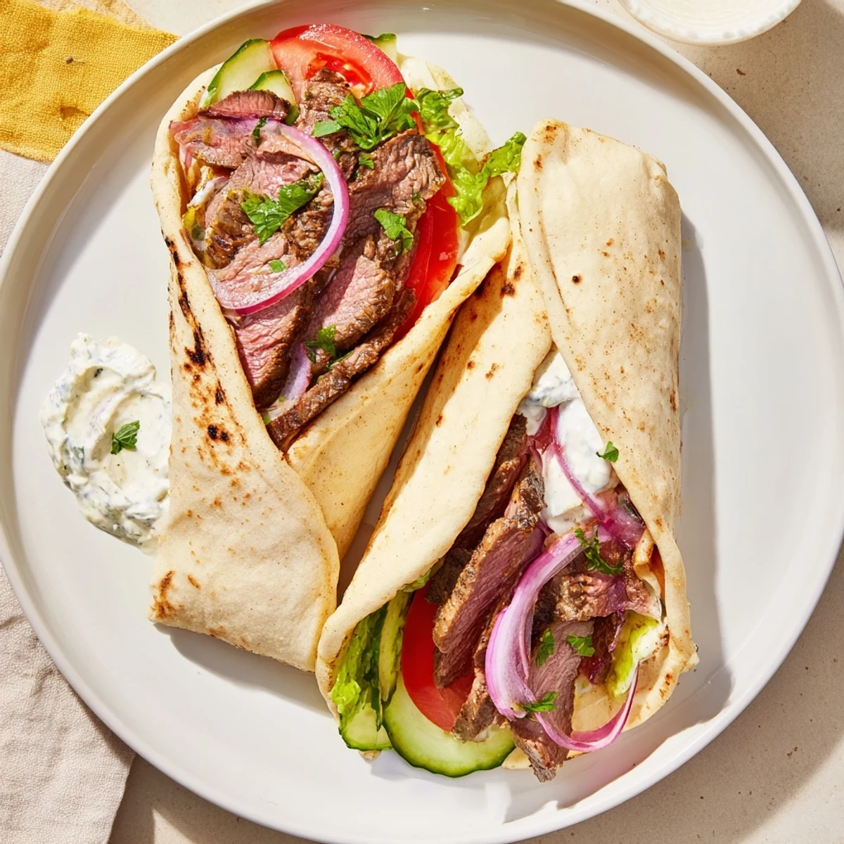Beef Shawarma Wraps Creamy #92