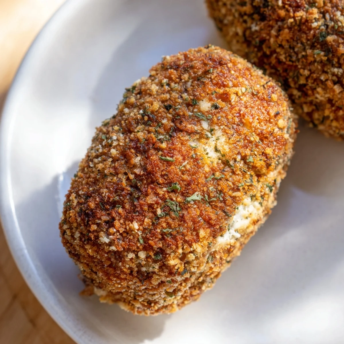 Freshly made Air Fryer Spicy Ranch Chicken Croquettes, perfect as a game day appetizer or anytime snack.