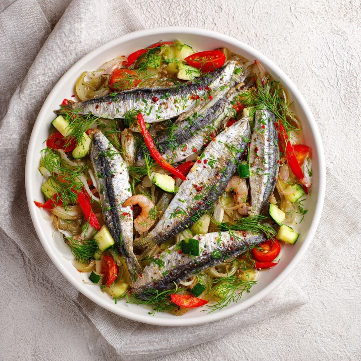 Imagine tender blue fish in Plongeons dans lOcéan Poisson Bleu with a zesty lemon-herb aroma, ready to serve.