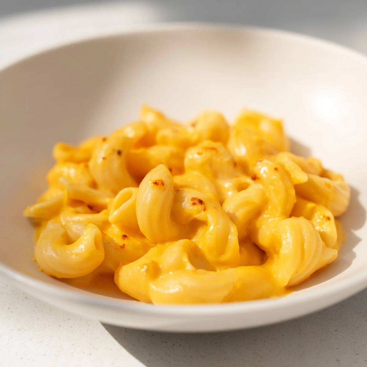 A bubbling baking dish of butternut squash mac, with a crispy panko topping for fantastic texture.