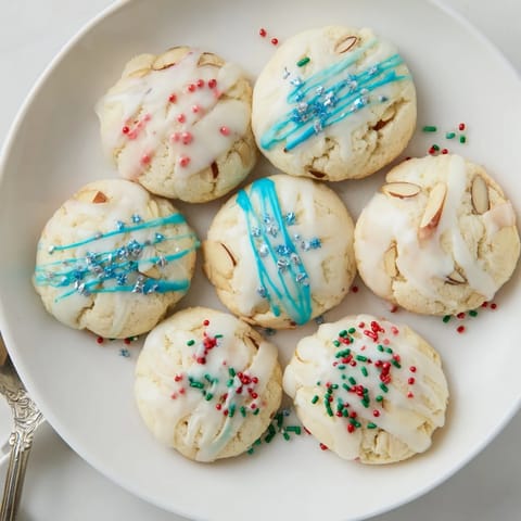 Festive Hanukkah Almond Christmas Cookies