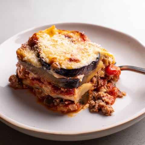 Moussaka with Beef Eggplant