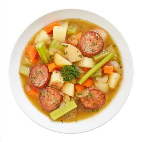 Stovetop Sausage Celery Apple