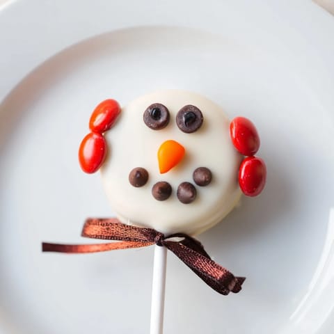 Budget-Friendly Oreo Snowman Pops