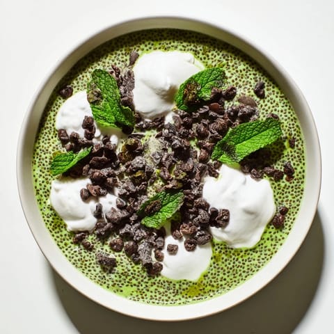 Green Mint Matcha Chia Pudding