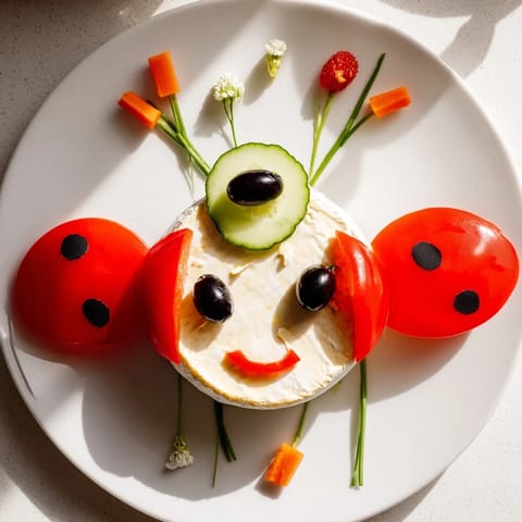 Whimsical Ladybug Picnic Platter