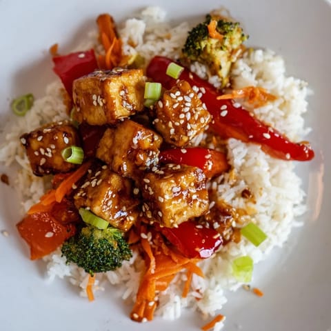 Honey Garlic Tofu Bowls