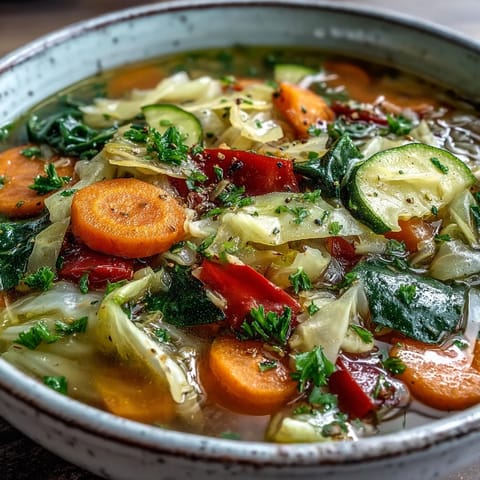 Comforting Light Cabbage Soup