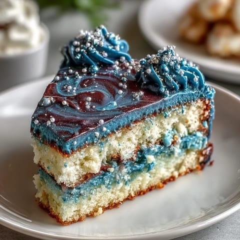 Pisces-Themed Galaxy Cake