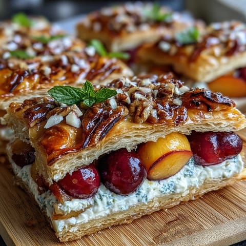Rustic Summer Stone Fruit Galette with Frangipane, a flaky pastry filled with juicy peaches, plums, and cherries atop creamy almond frangipane.