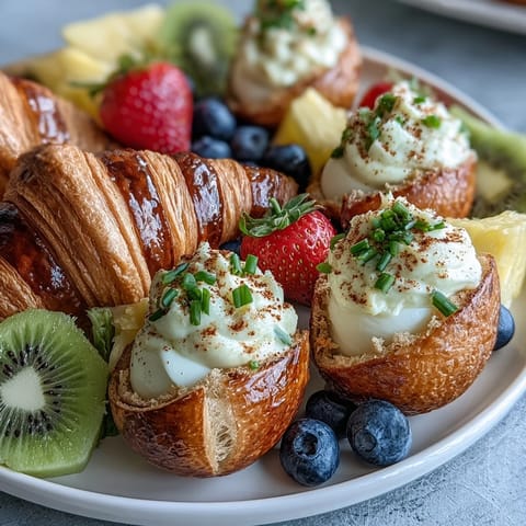 Easter Brunch Board Deviled Eggs