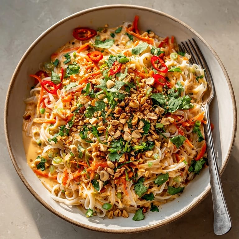Make this chilled Thai peanut noodle salad for a quick, flavorful weeknight meal.
