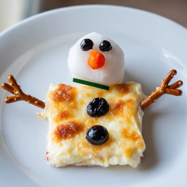 These cheesy Melted Snowman Cheese Bites, with their carrot noses, smell delicious and are served with crackers.