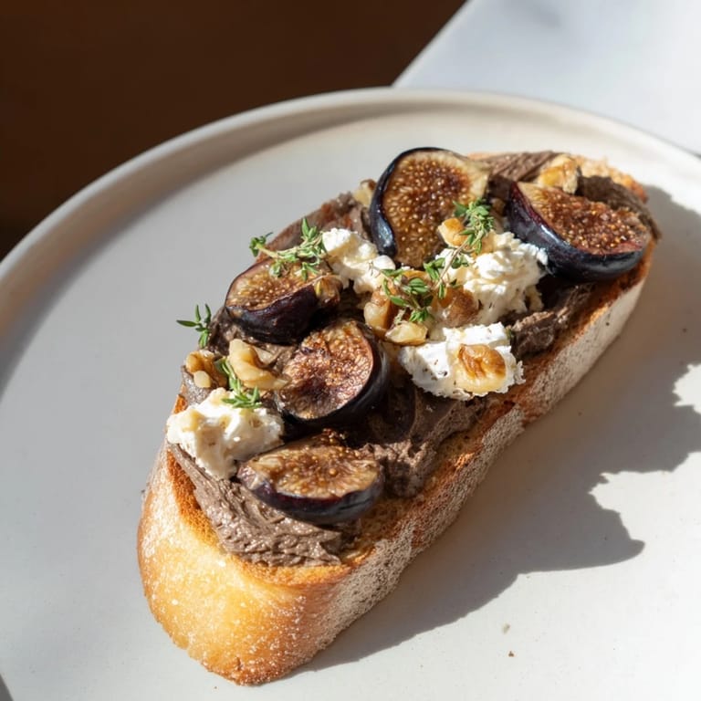 Enjoy the elegant presentation of a Royal Tapestry, perfect for holidays or entertaining, showcasing figs and goat cheese.