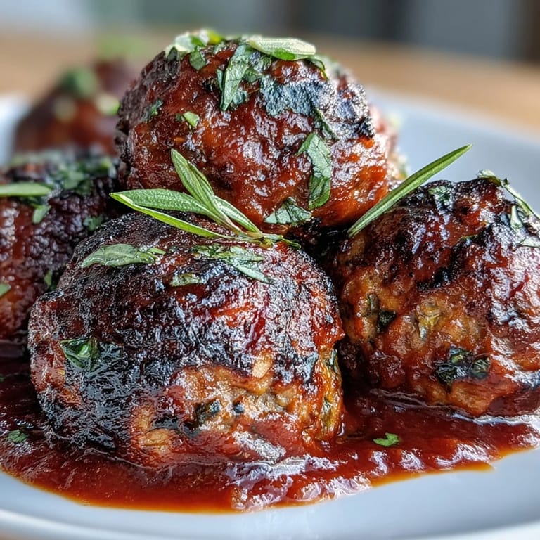 Smoky lentil meatballs baked until golden, simmered in marinara, and plated over tender spiralized zucchini.  