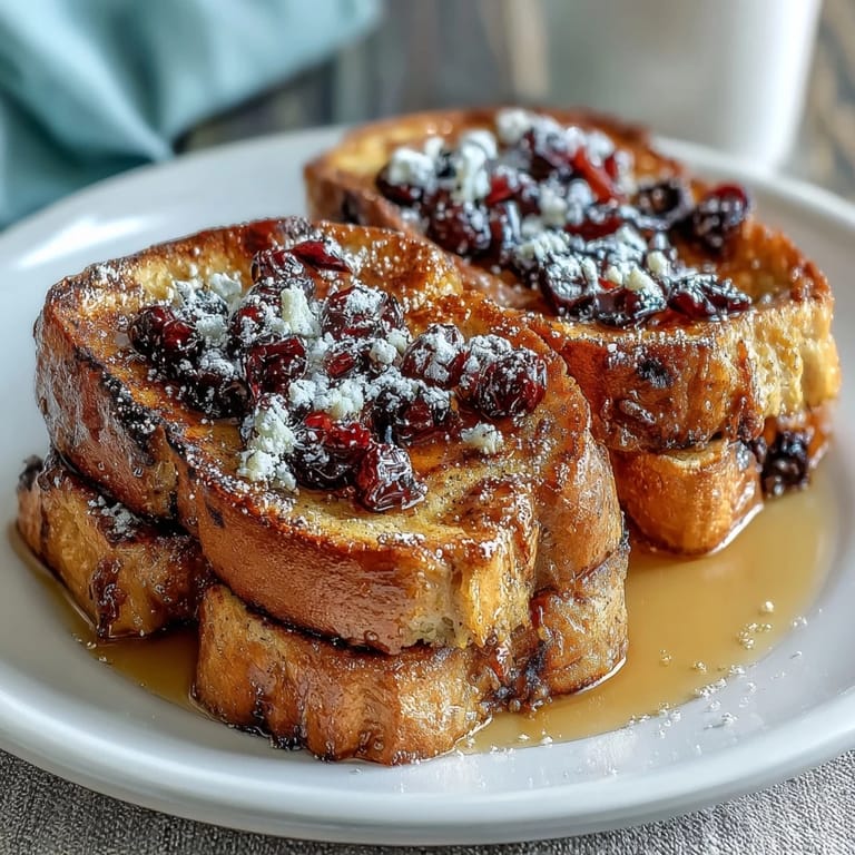 Fresh lemon blueberry sourdough French toast casserole, drizzled with melted butter and cinnamon sugar for a sweet, comforting breakfast.  