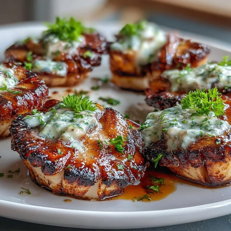 Plump scallops cooked in a fragrant lemon butter sauce, perfect for a light yet indulgent spring dinner.