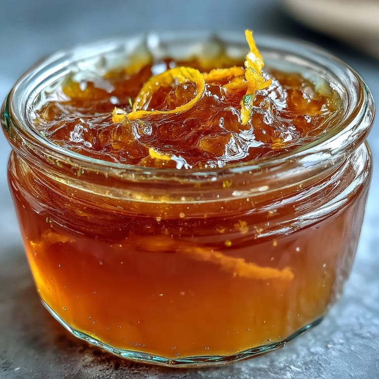 Homemade dandelion jelly with fresh lemon zest and honey, a floral spread for breakfast or dessert.  