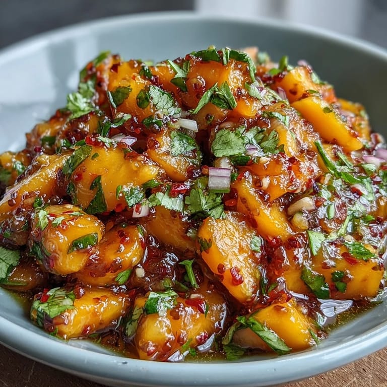 Fresh mango habanero salsa recipe with sweet mango, fiery habanero, and zesty lime, perfect for tacos or chips.  