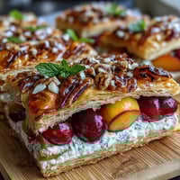 Rustic Summer Stone Fruit Galette with Frangipane, a flaky pastry filled with juicy peaches, plums, and cherries atop creamy almond frangipane.