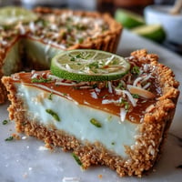 Creamy Coconut Lime Tart with a golden graham cracker crust awaits.